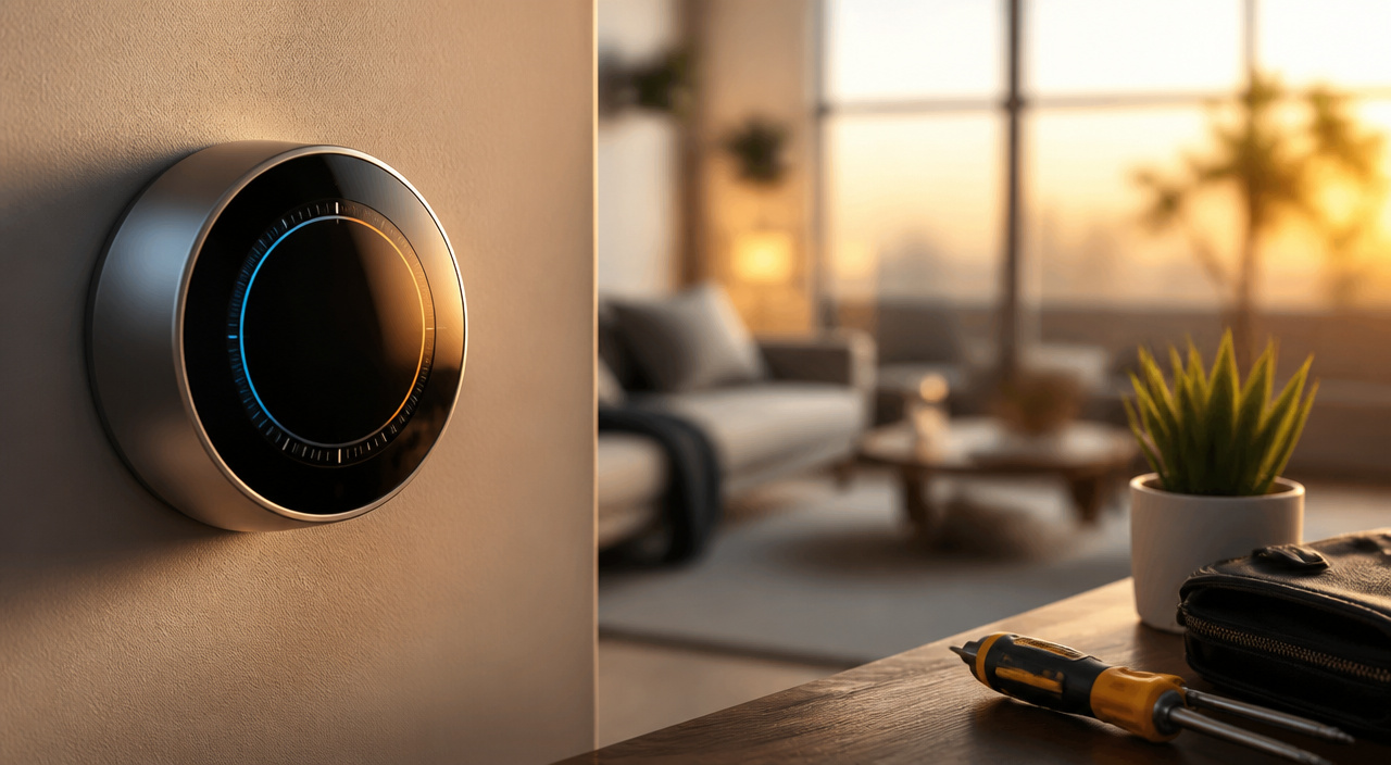 Thermostat adjusted for everyday home comfort